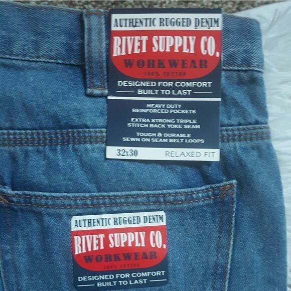 Rivet Supply Co Work Wear Relaxed fit jeans Size 32x30 NWT - Picture 5 of 7
